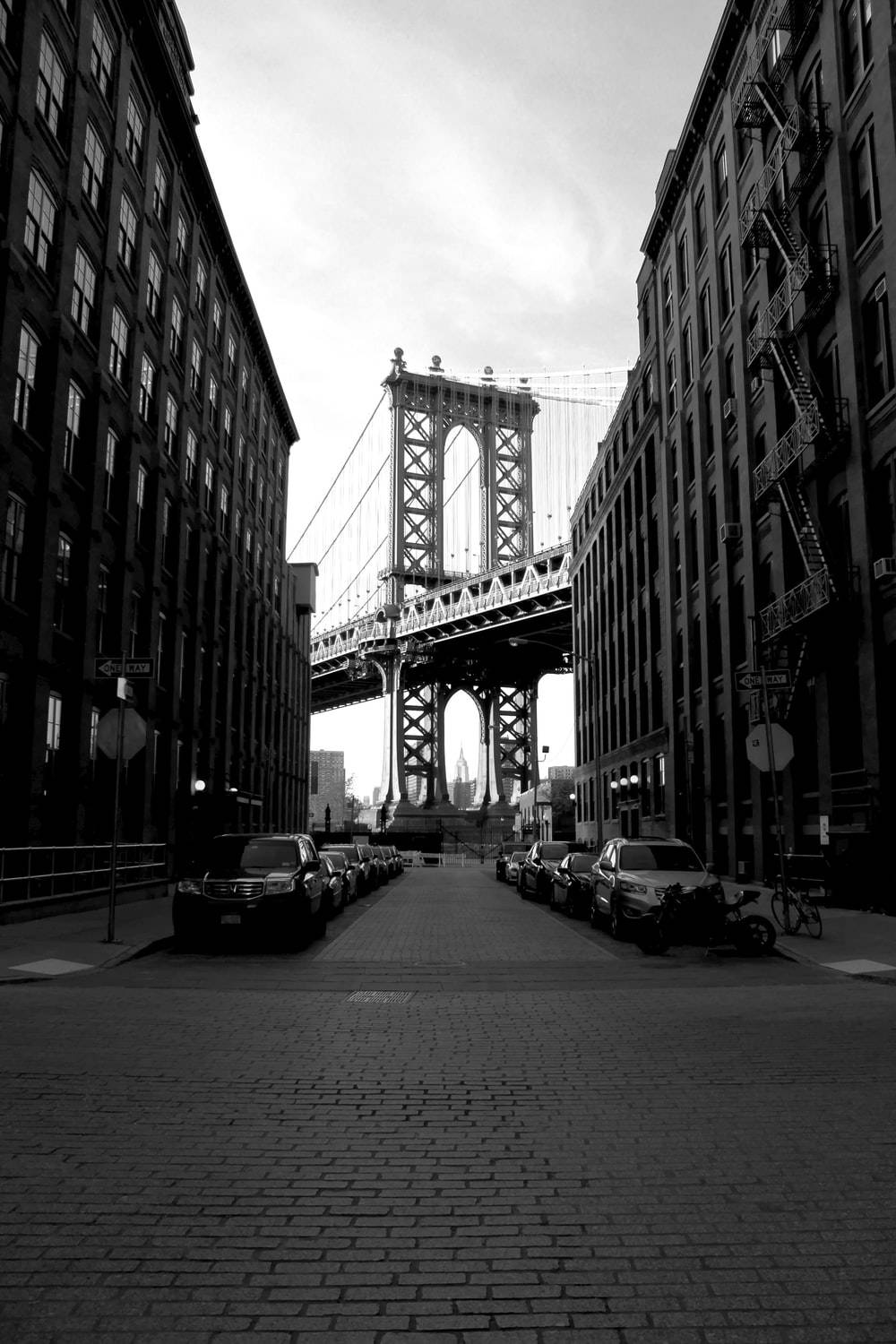 Dumbo New York Black And White Background