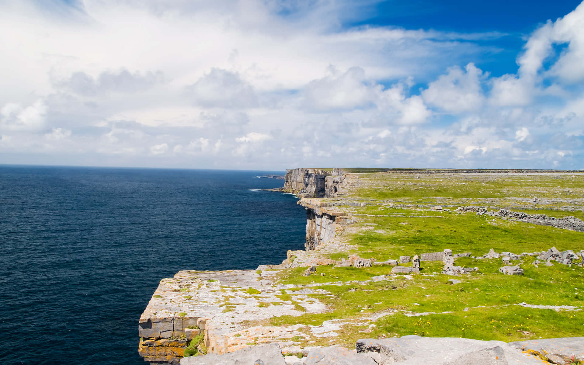 Dún Aonghasa High Cliff Ireland Tourist Attraction