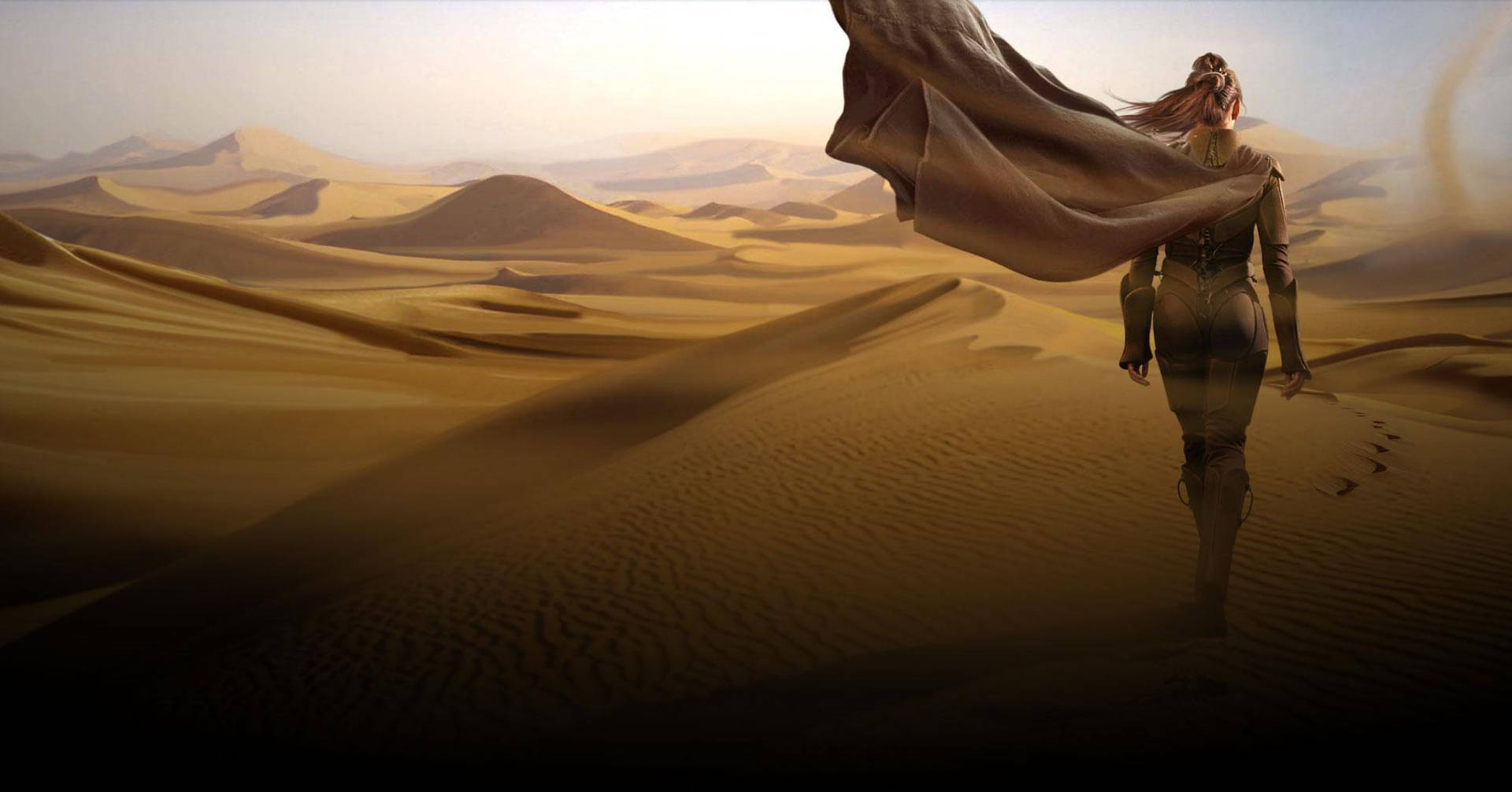 Dune Movie Desert Wander Background