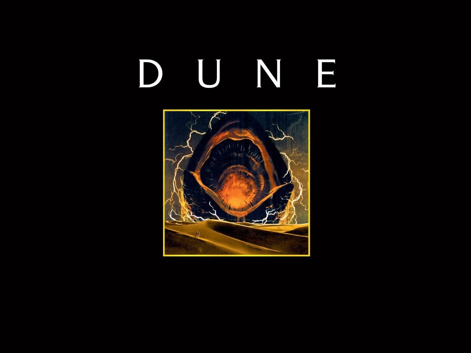 Dune Movie Minimal Logo Art Background