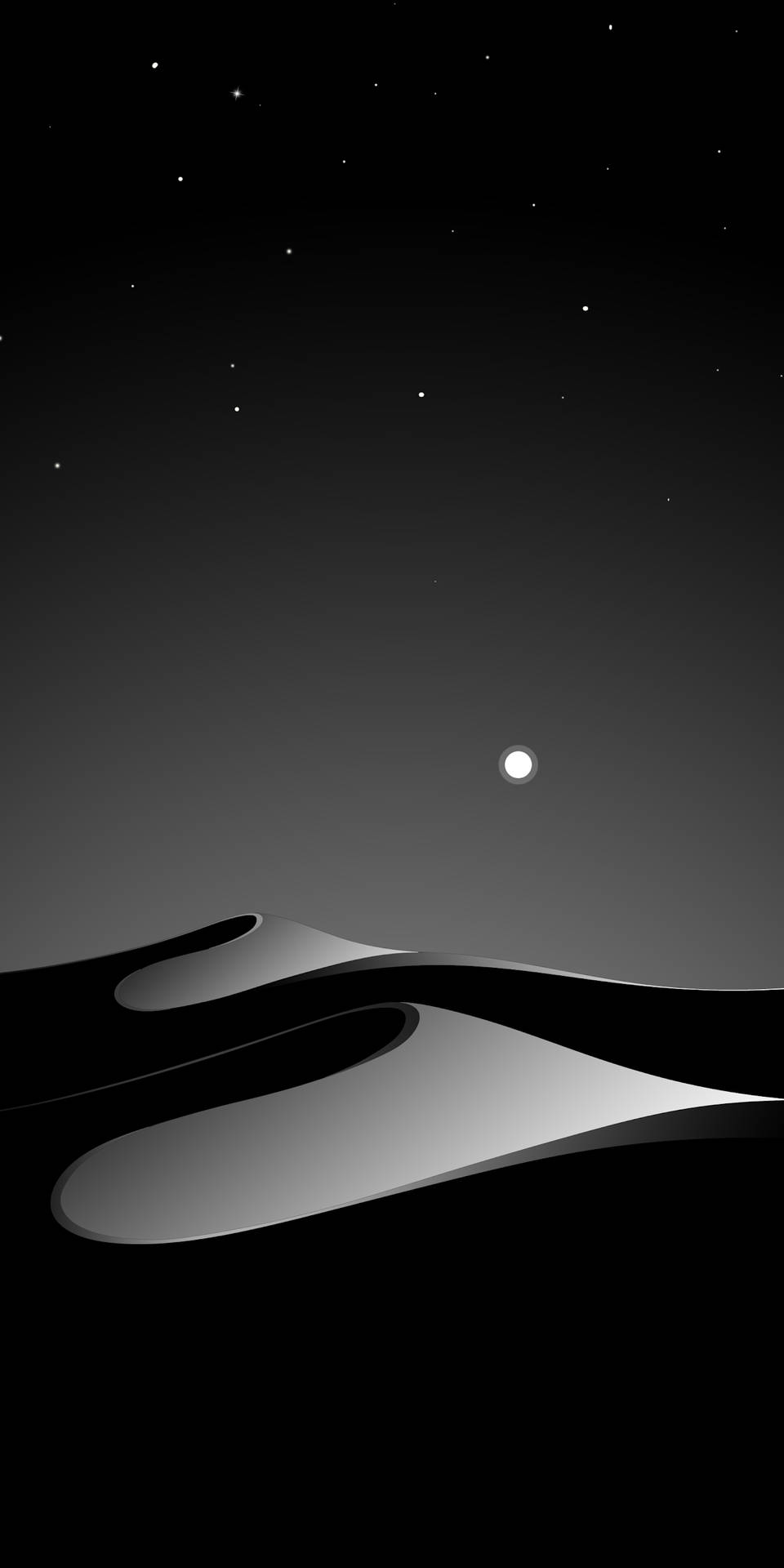 Dunes Black And Grey Iphone Background