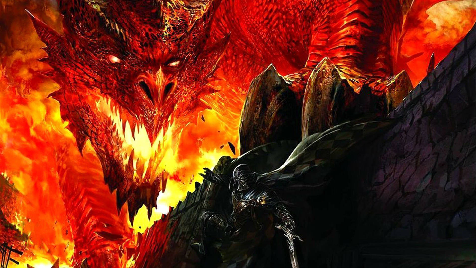 Dungeons And Dragons Fire Dragon Background