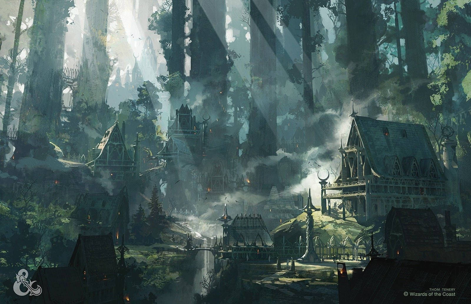 Dungeons And Dragons Forest Village Background