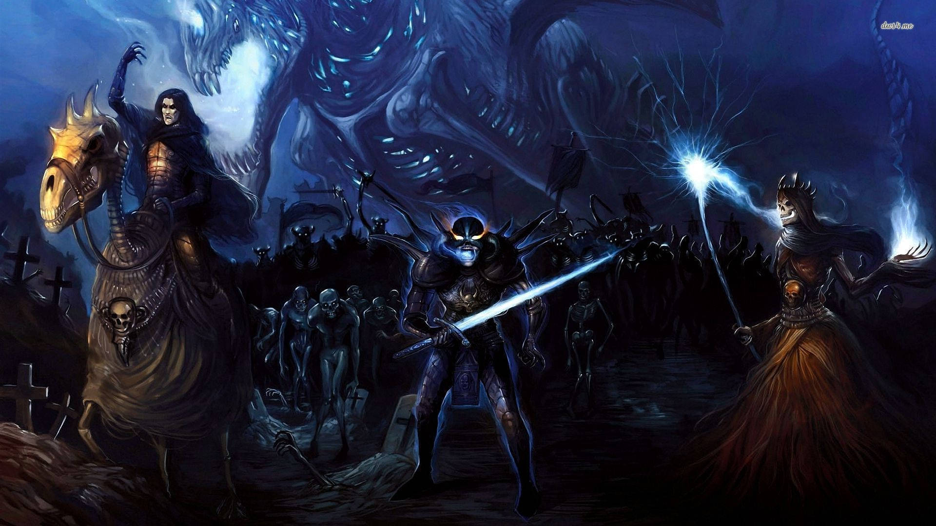 Dungeons And Dragons Undead Army Background