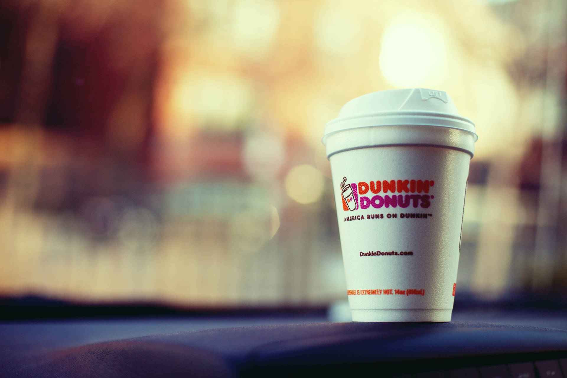 Dunkin Donuts Coffee Cup Background
