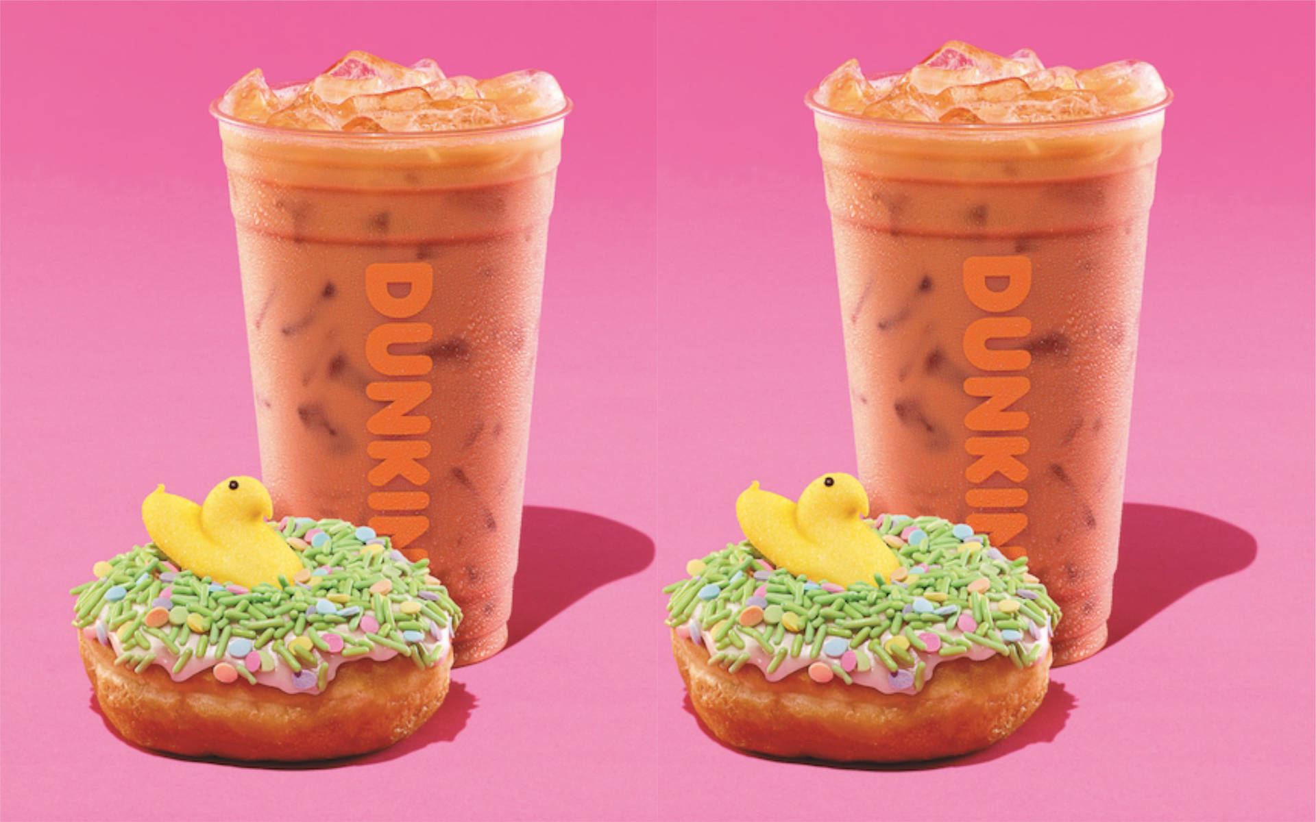 Dunkin Donuts Easter Peeps Background