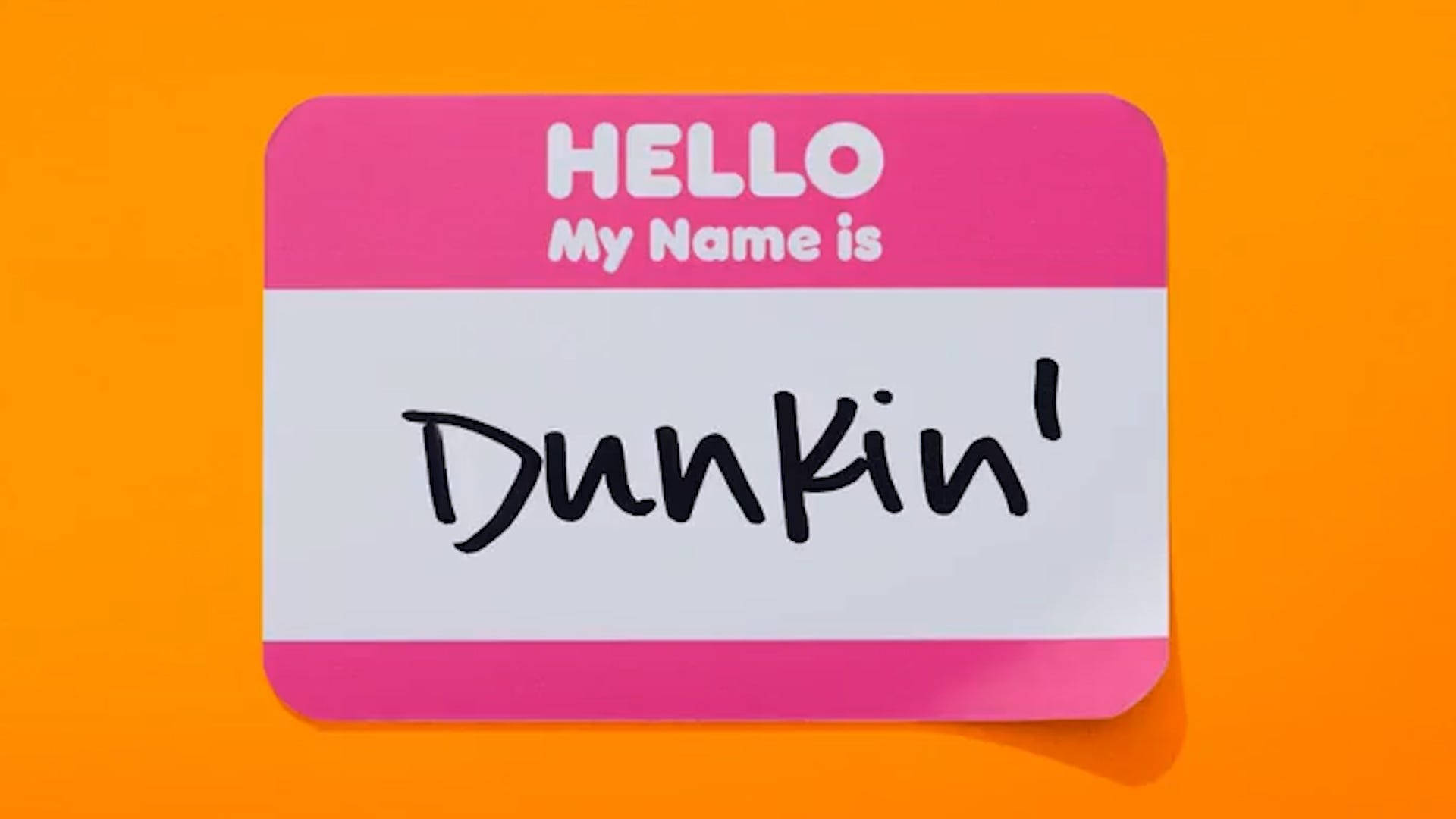 Dunkin Donuts Name Tag