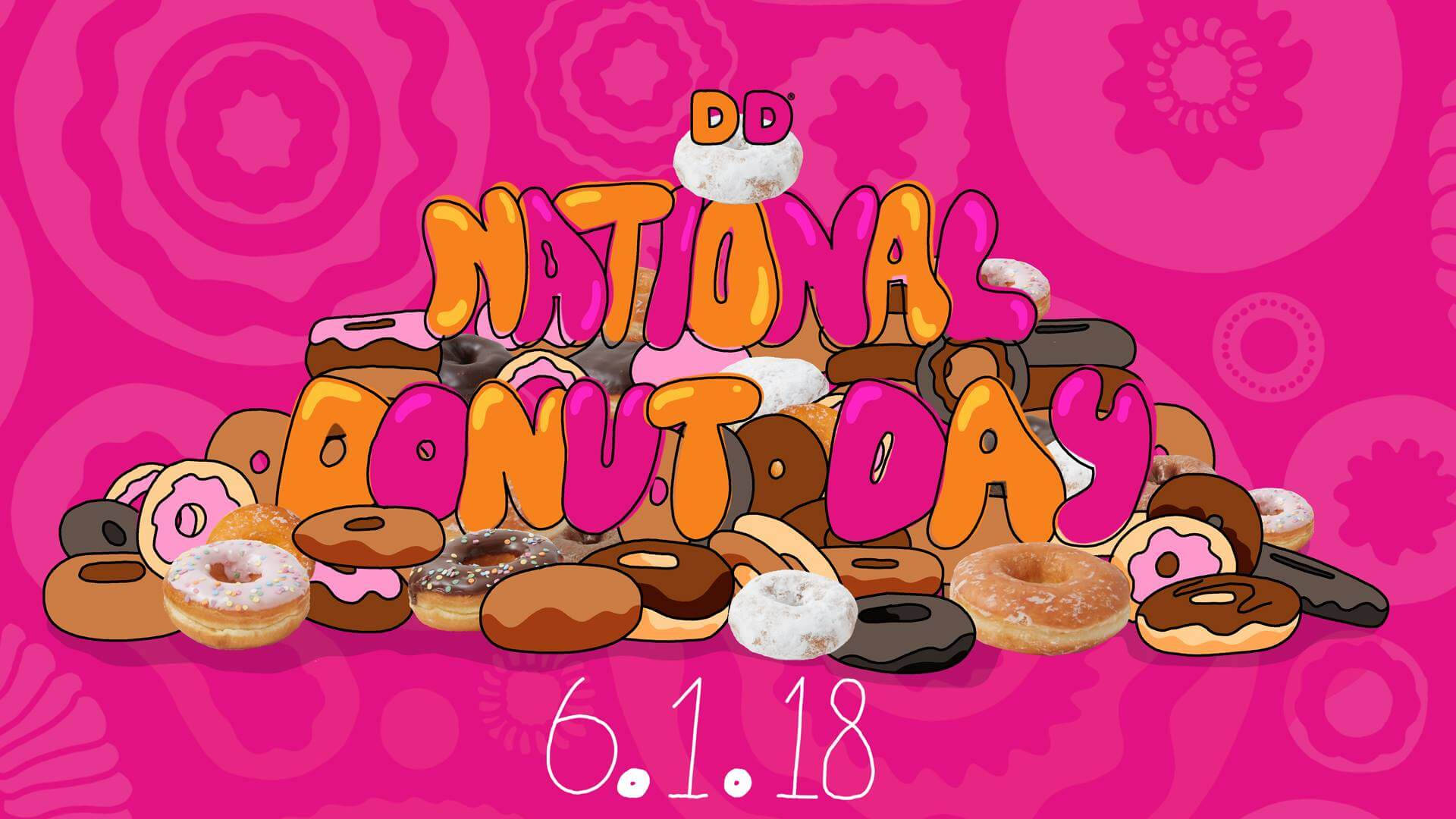 Dunkin Donuts National Donut Day 2018 Background