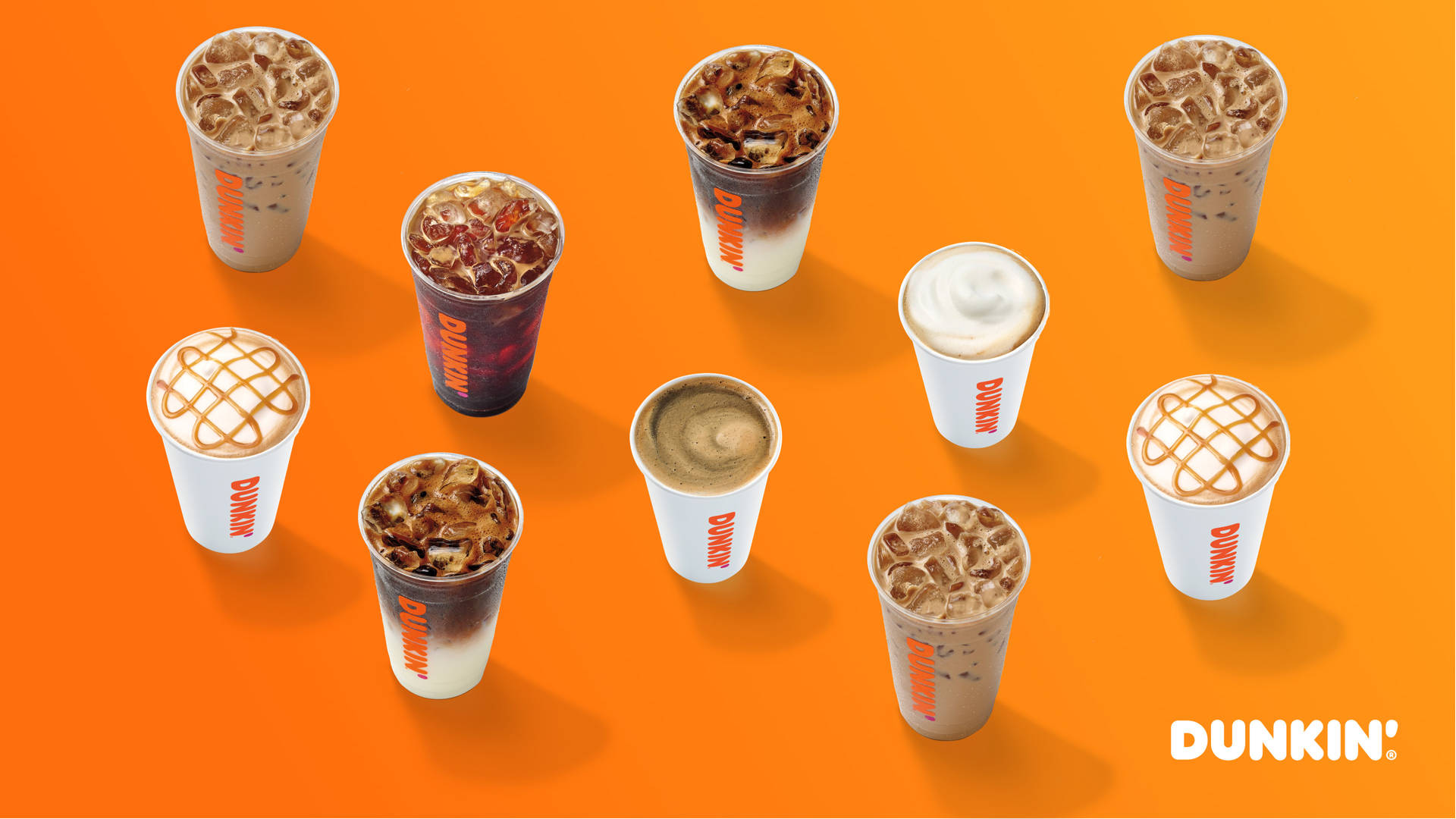 Dunkin Donuts Sweet Beverages Background