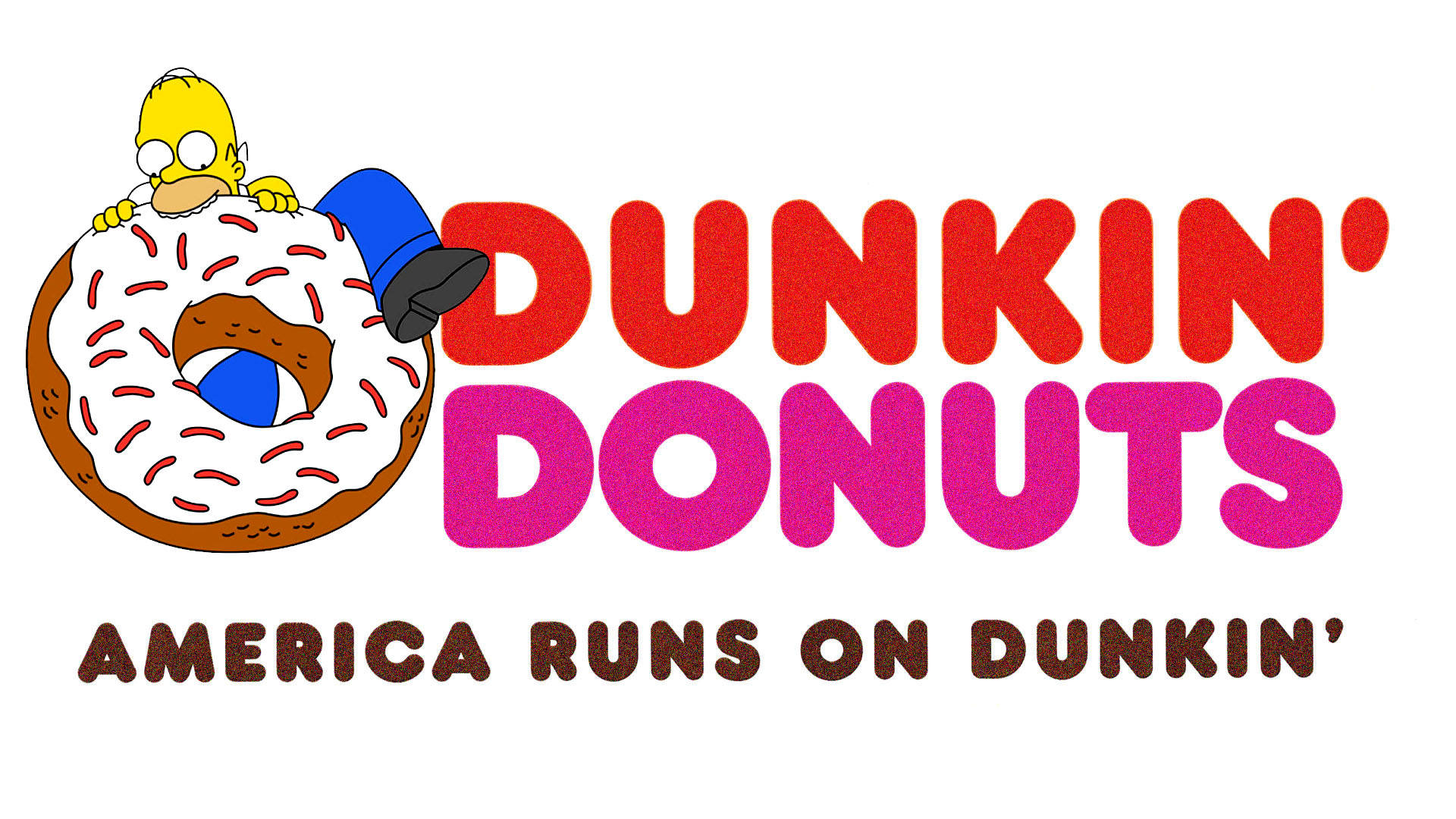 Dunkin Donuts X Homer Simpson Background