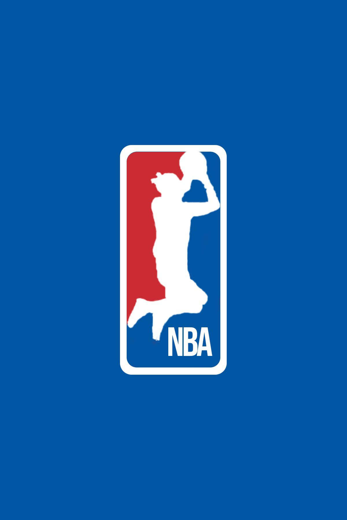 Dunking Nba Logo On Blue