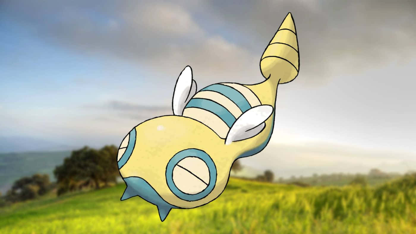 Dunsparce On Grassy Field Background