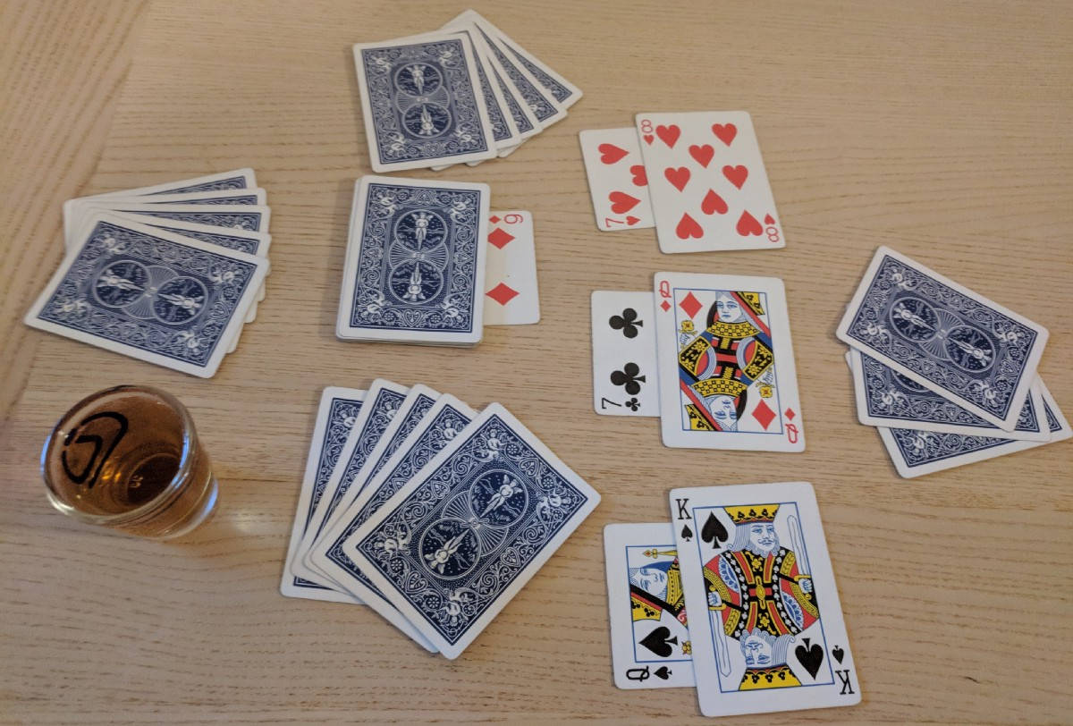 Durak Cards With Wine Glass