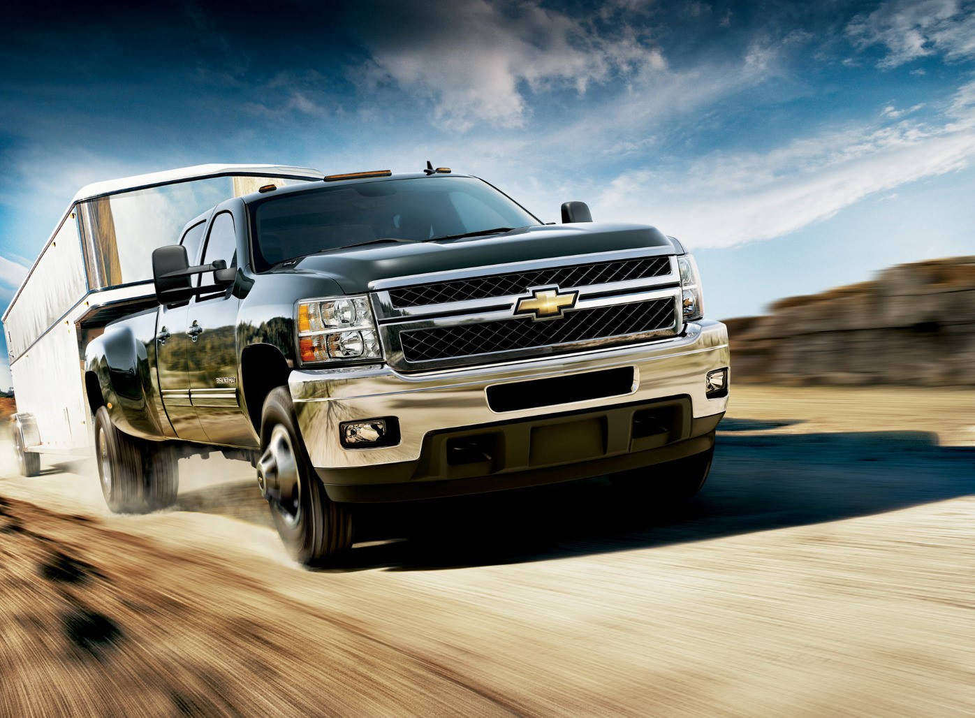 Duramax On A Sunny Day Background