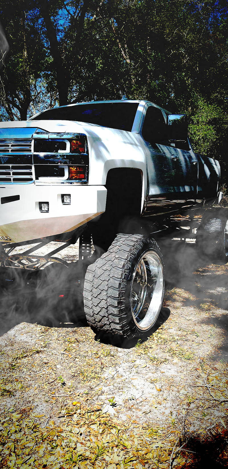 Duramax With High Suspension Background