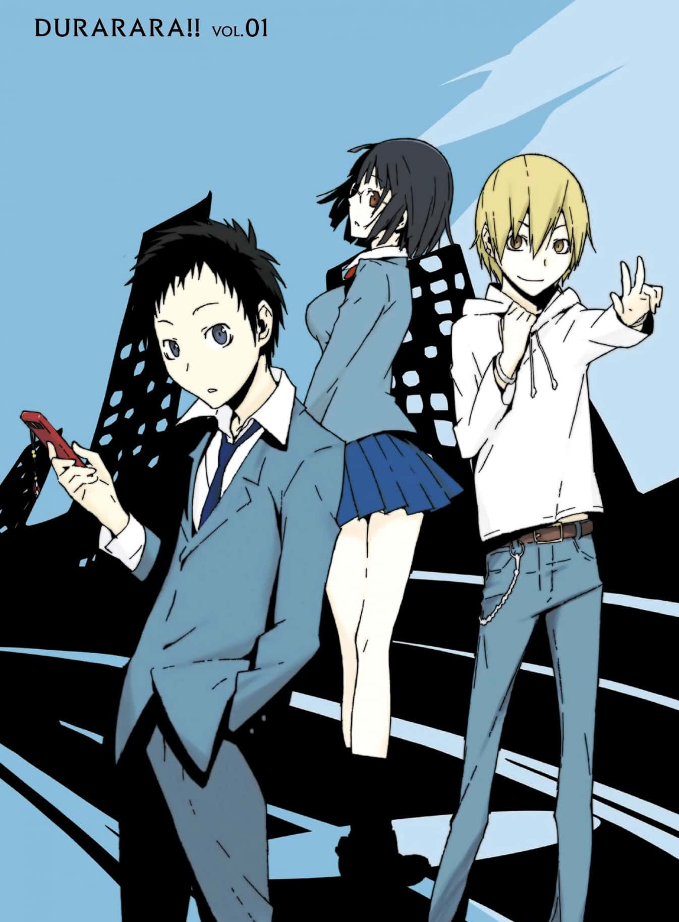 Durarara Main Characters In Ikebukuro City Background