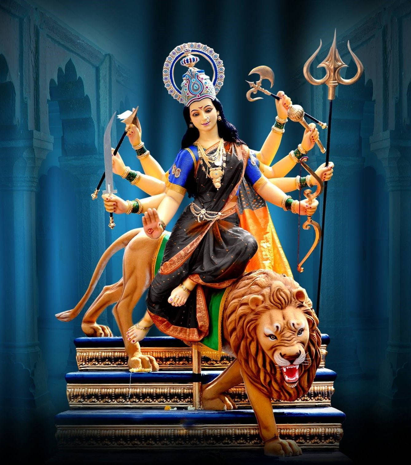 Durga Devi And Dawon Sculpture