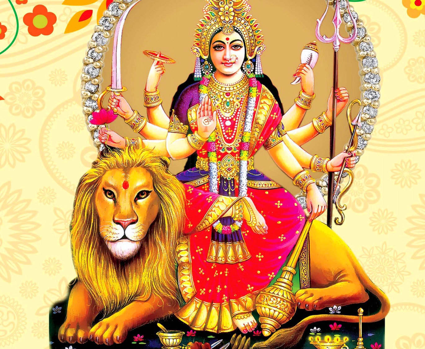 Durga Devi And Her Weapons