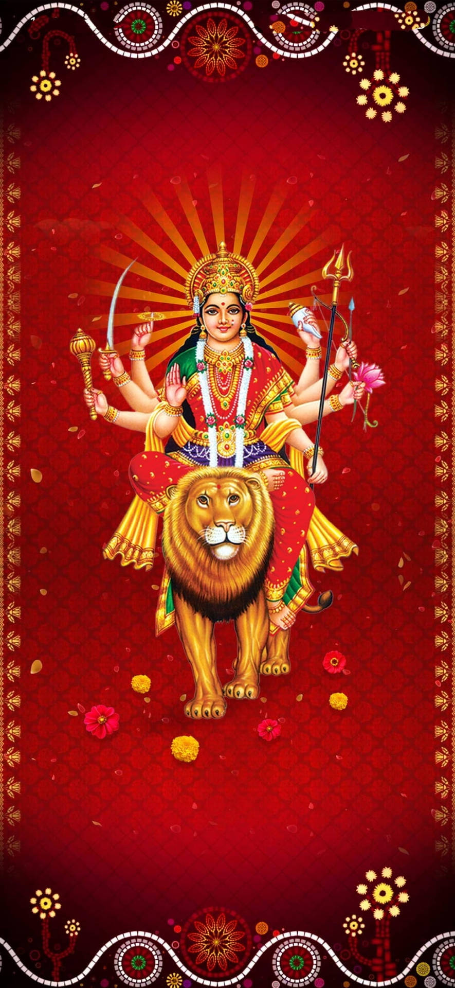 Durga Devi Festive Background