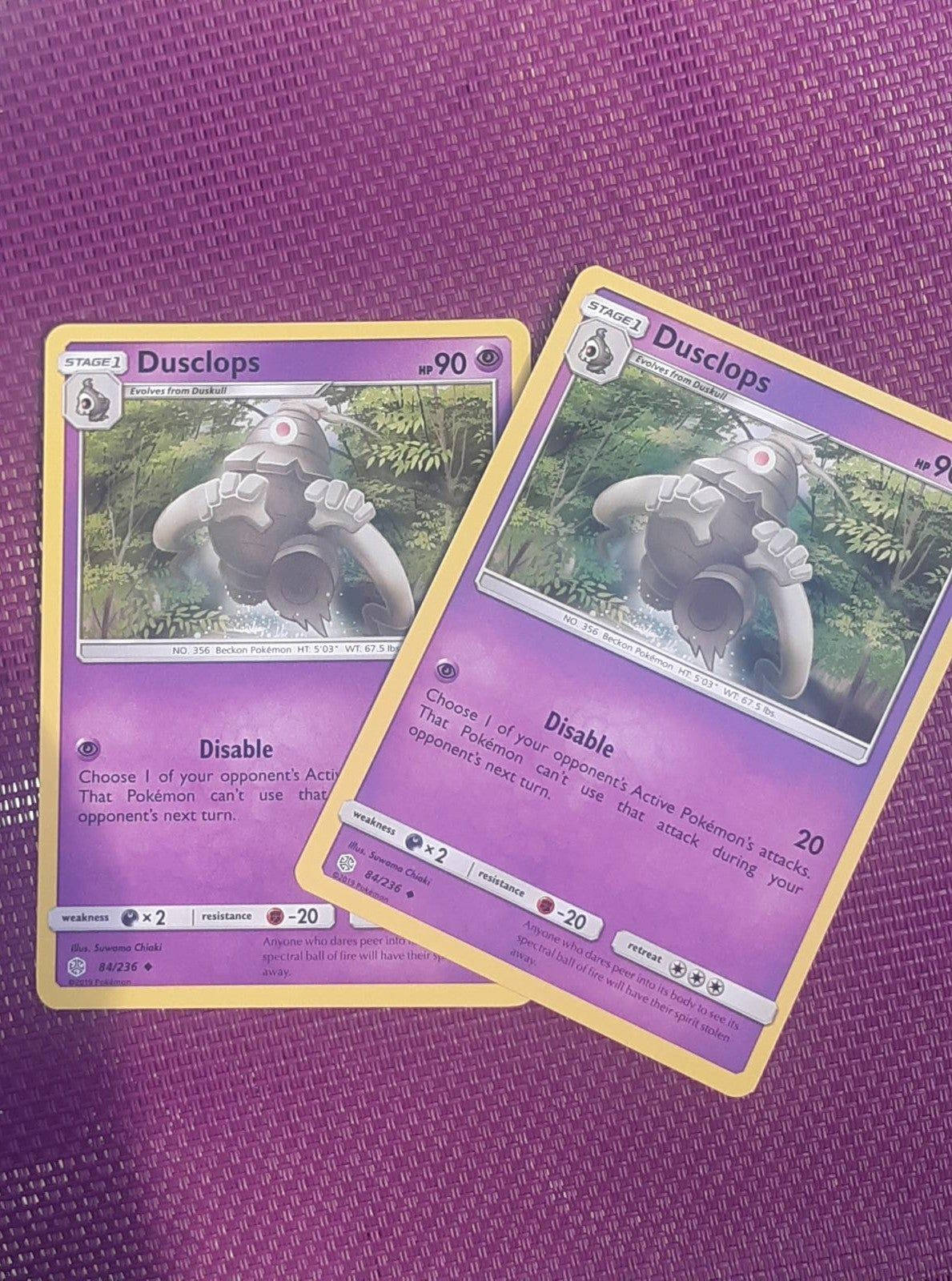 Dusclops Pokémon Trading Cards