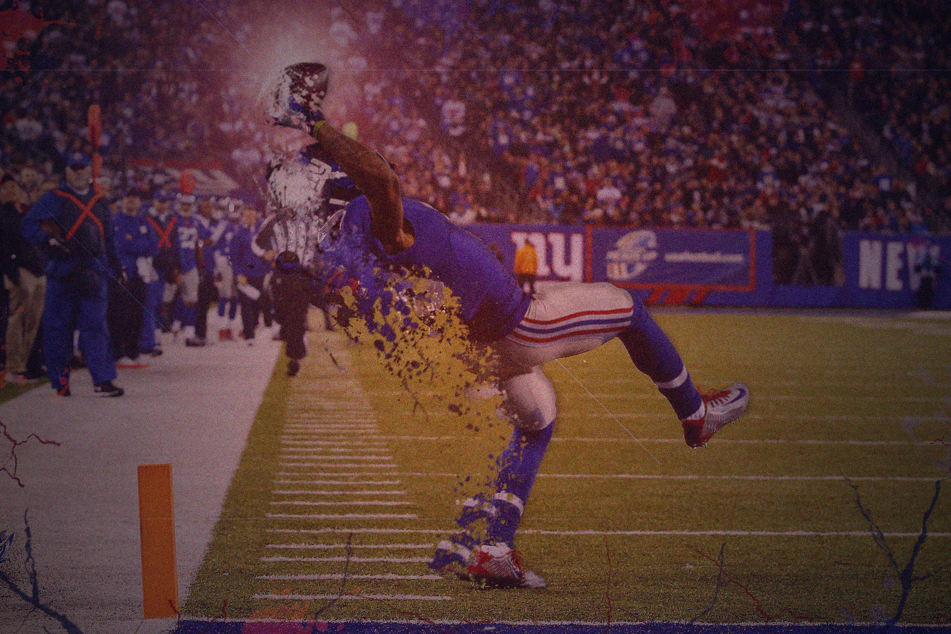 Dusted New York Giants Background