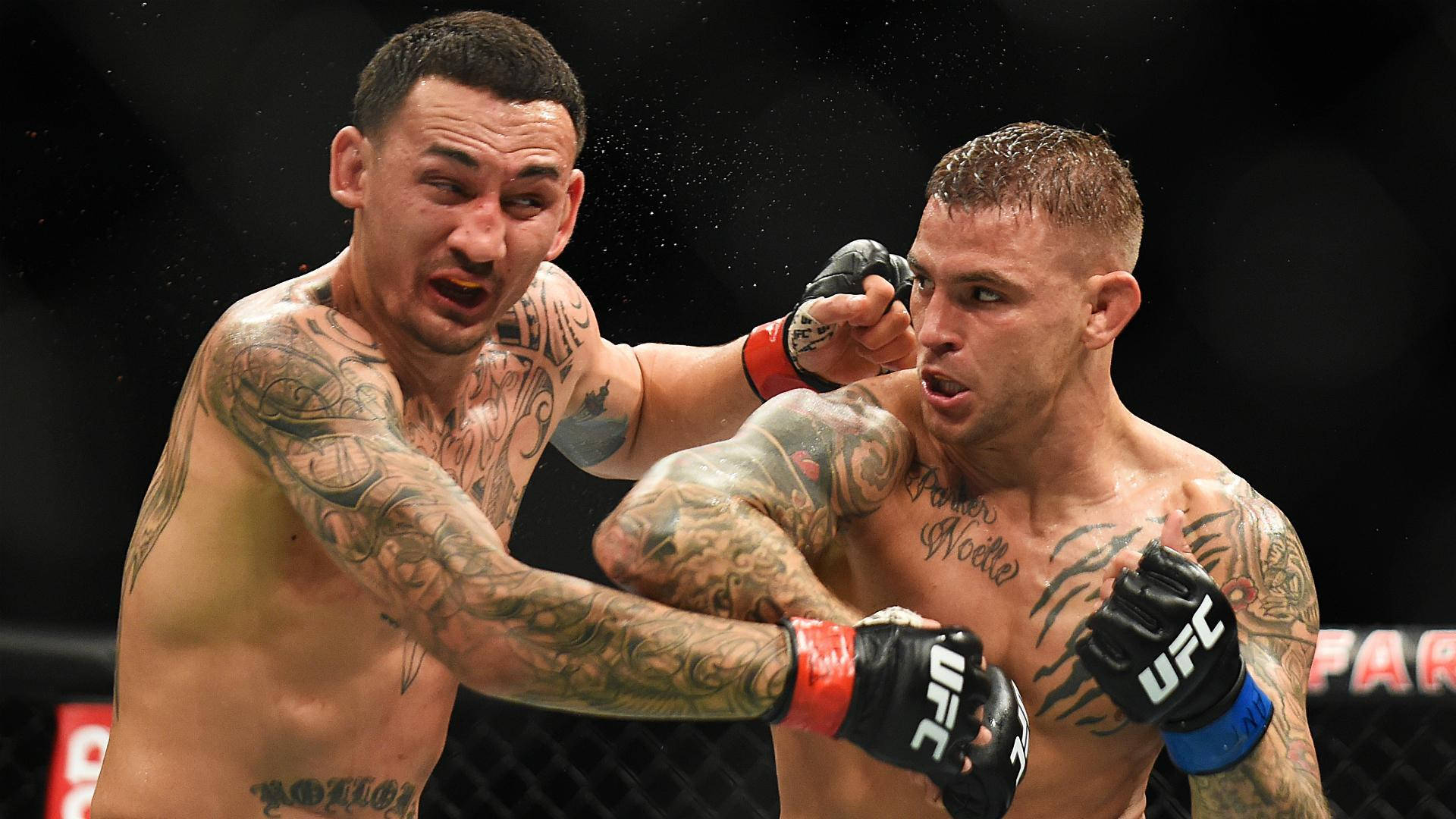 Dustin Poirier Being Punched Background