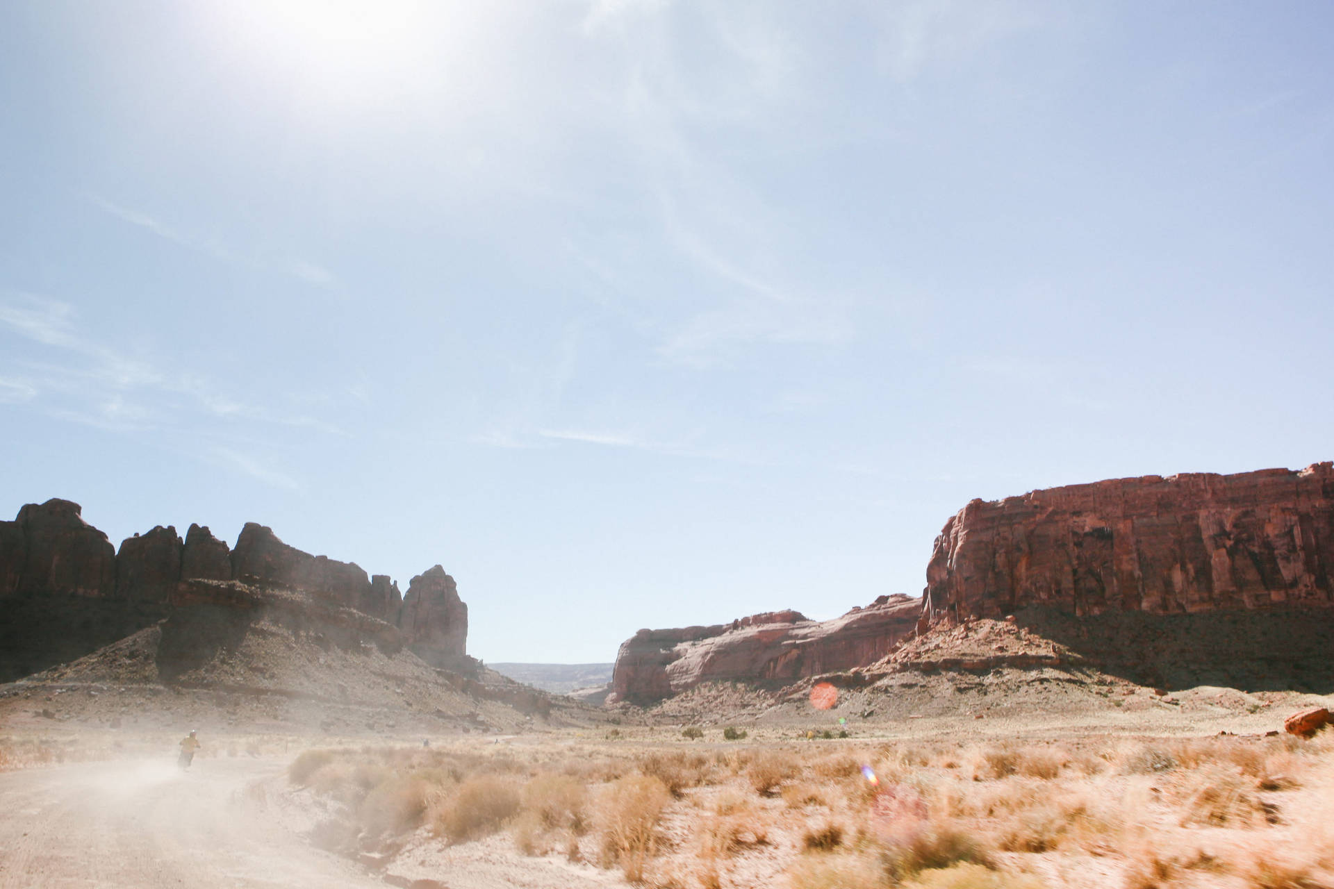 Dusty Canyonlands National Park Background