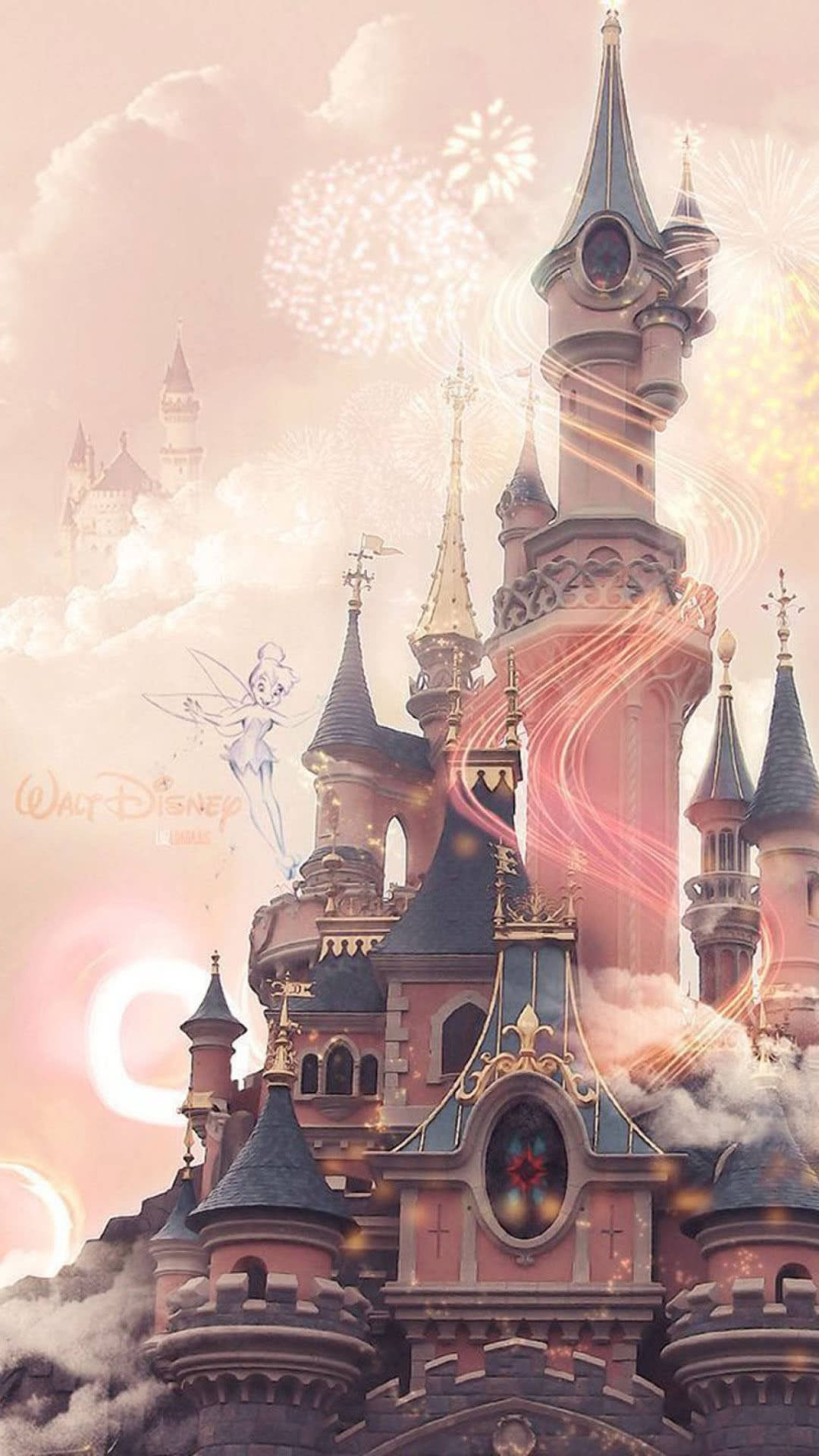 Dusty Pink Disney Castle