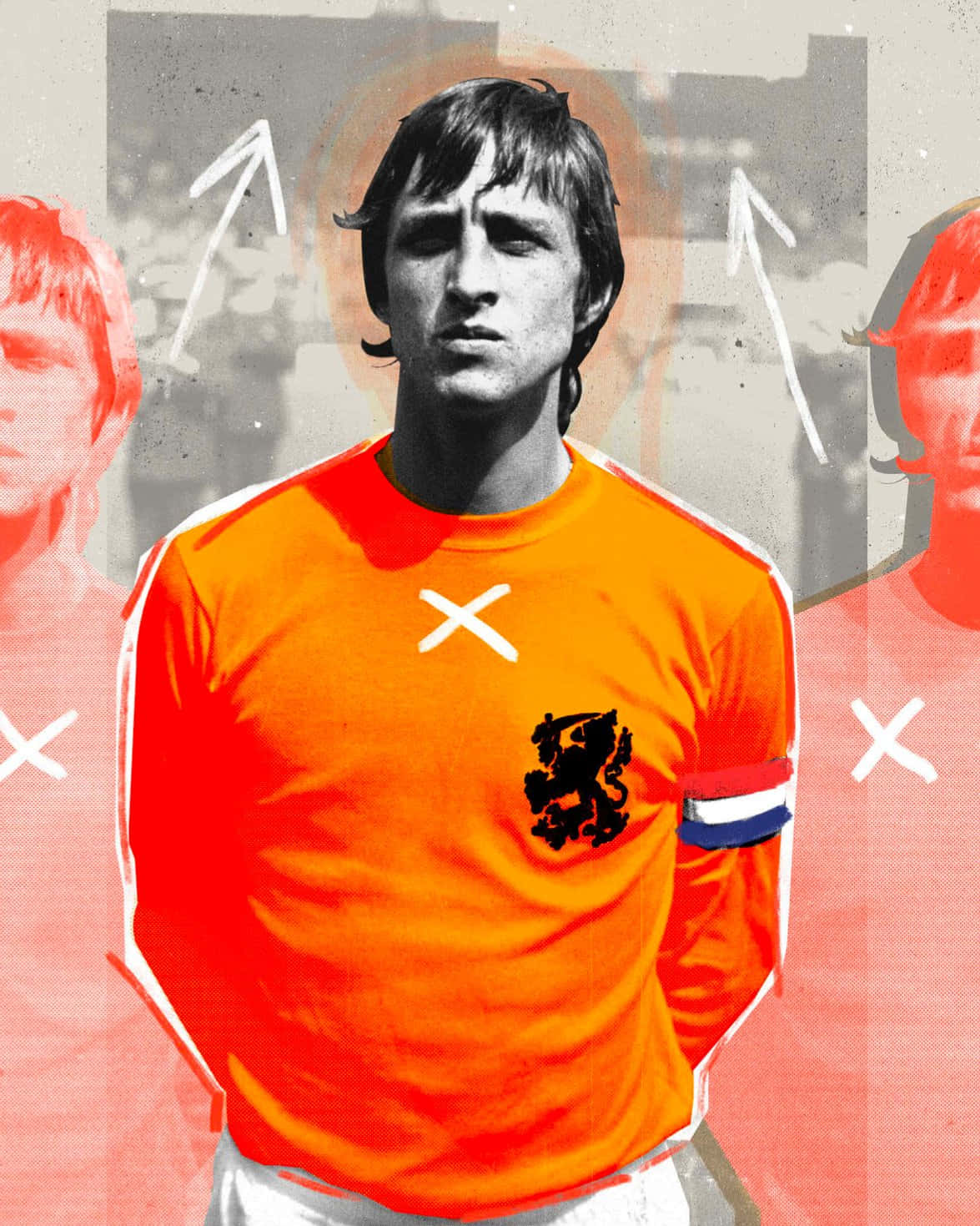 Dutch Football Player Johan Cruyff Graphic Art