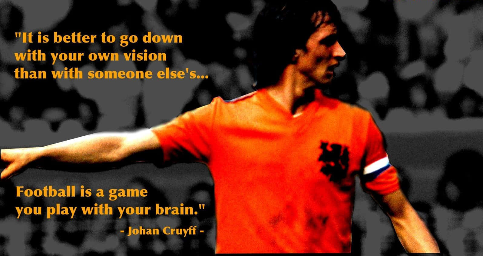 Dutch Footballer Johan Cruyff Quotes Background
