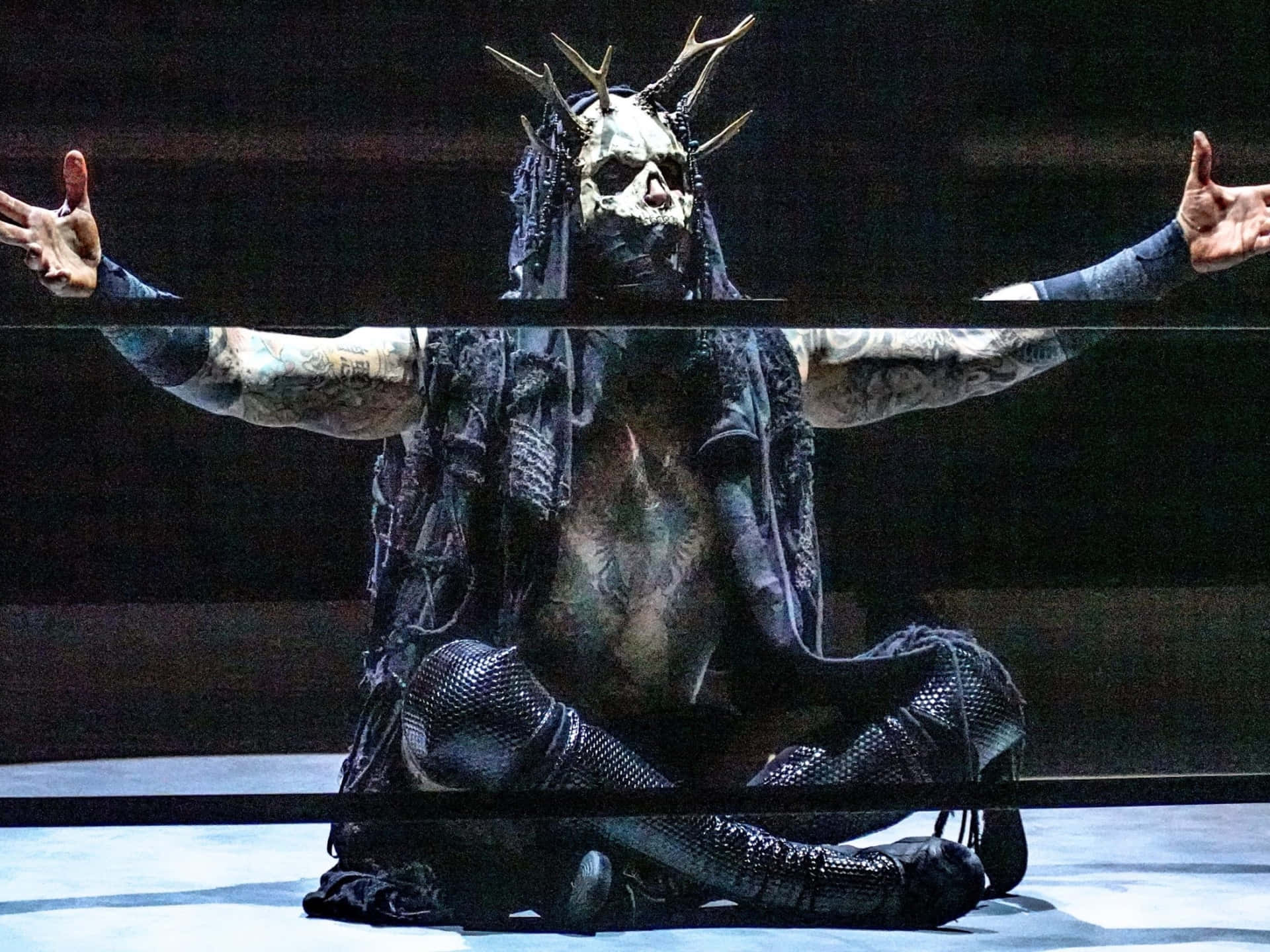 Dutch Wrestler Malakai Black Debut Match Horned Outfit