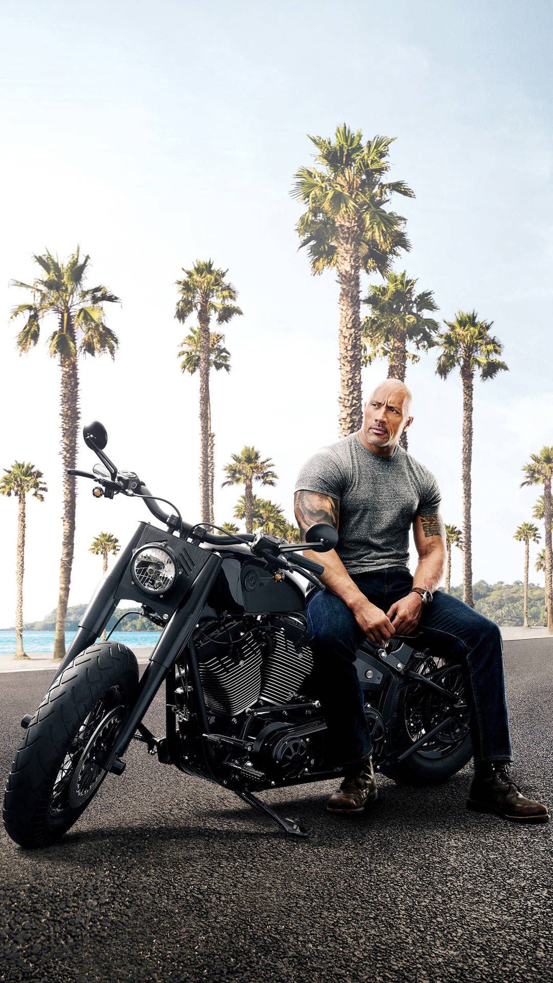 Dwayne Johnson In Hobbs And Shaw Background