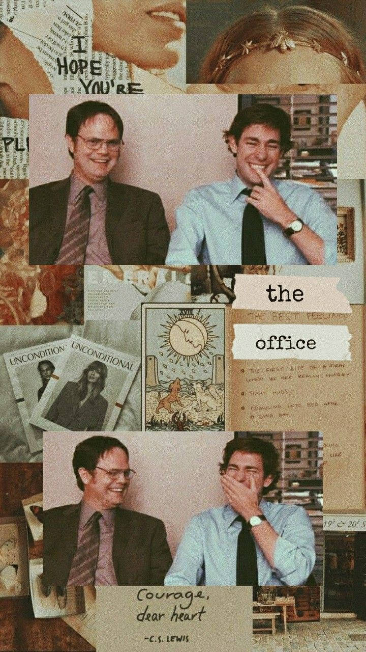 Dwight And Jim The Office Iphone Background