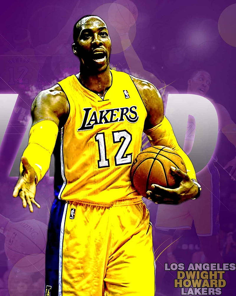 Dwight Howard La Lakers Photo Poster Background