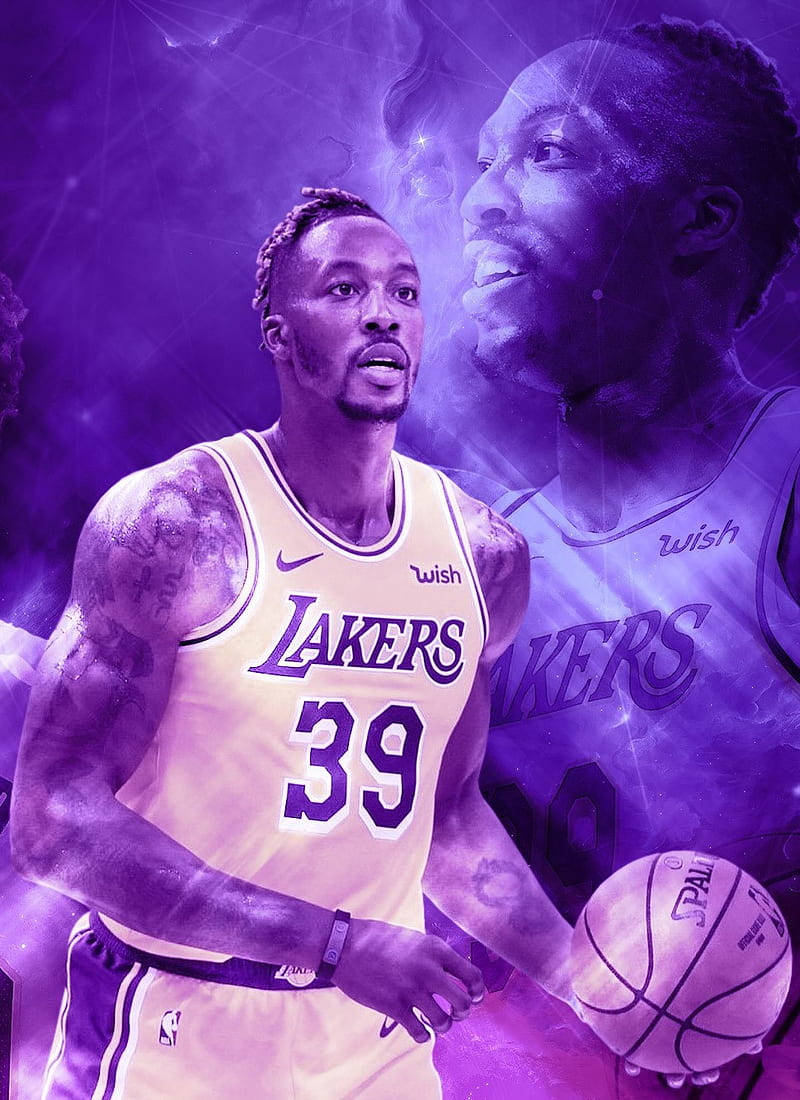 Dwight Howard Los Angeles Lakers Graphic Fan Art Background