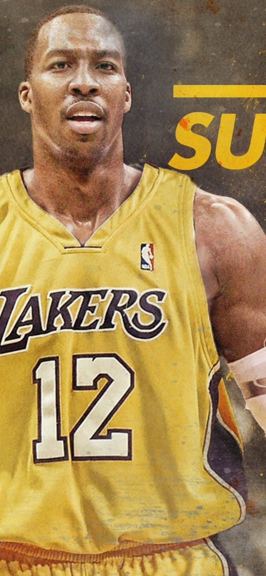 Dwight Howard Nba Lakers Basketball Player Background