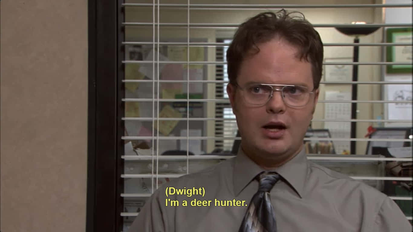 Dwight Schrute Changing A Lightbulb Background