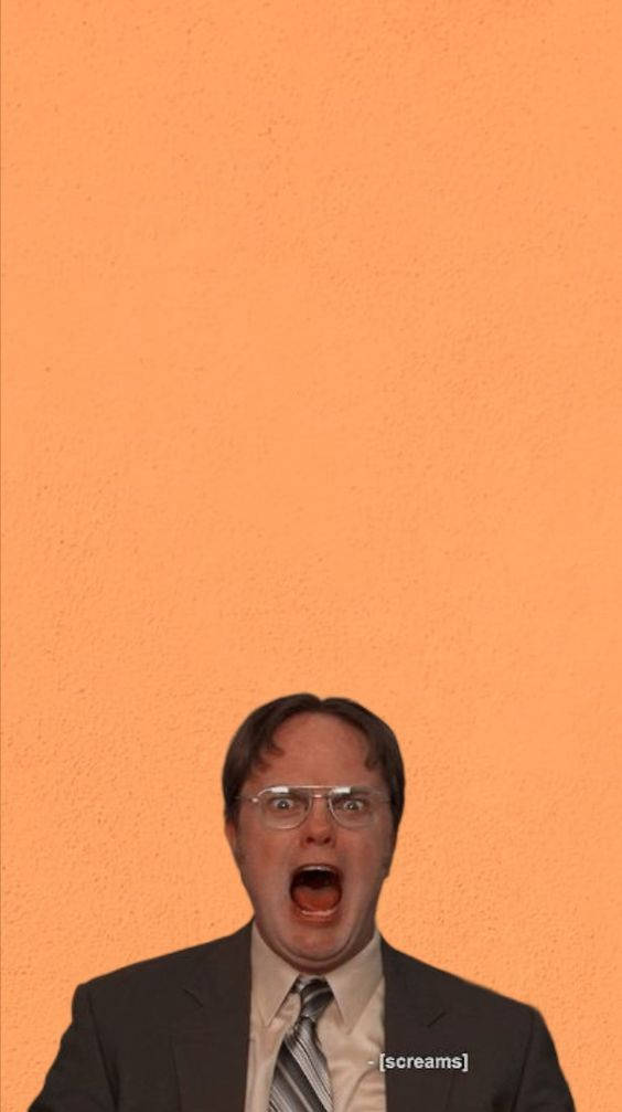 Dwight Screams The Office Iphone Background