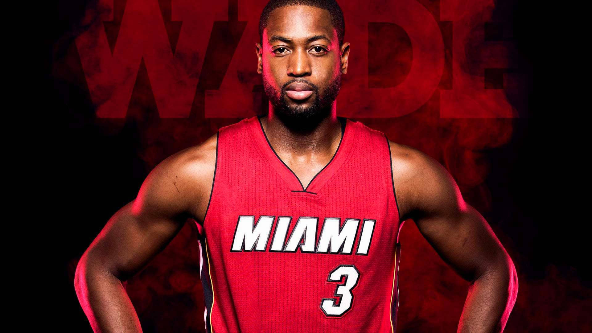 Dwyane Wade Miami Heat Red Jersey