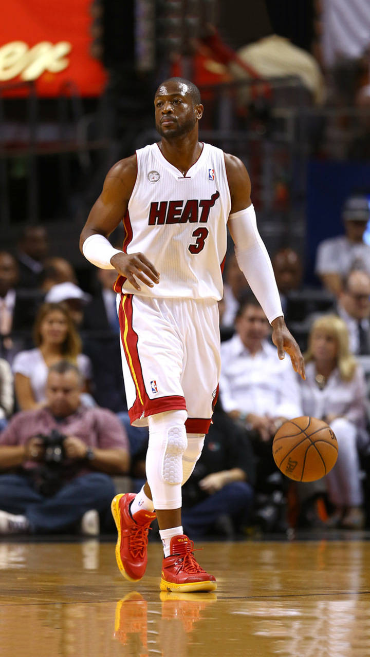 Dwyane Wade Stolen Shot Nba Finals League Background