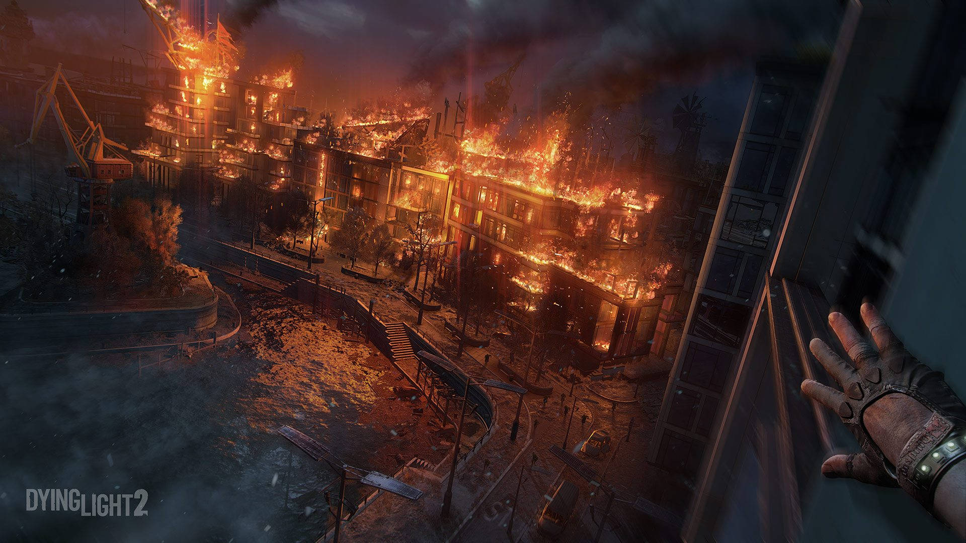 Dying Light 2: Stunning Image Of A Burning City Background