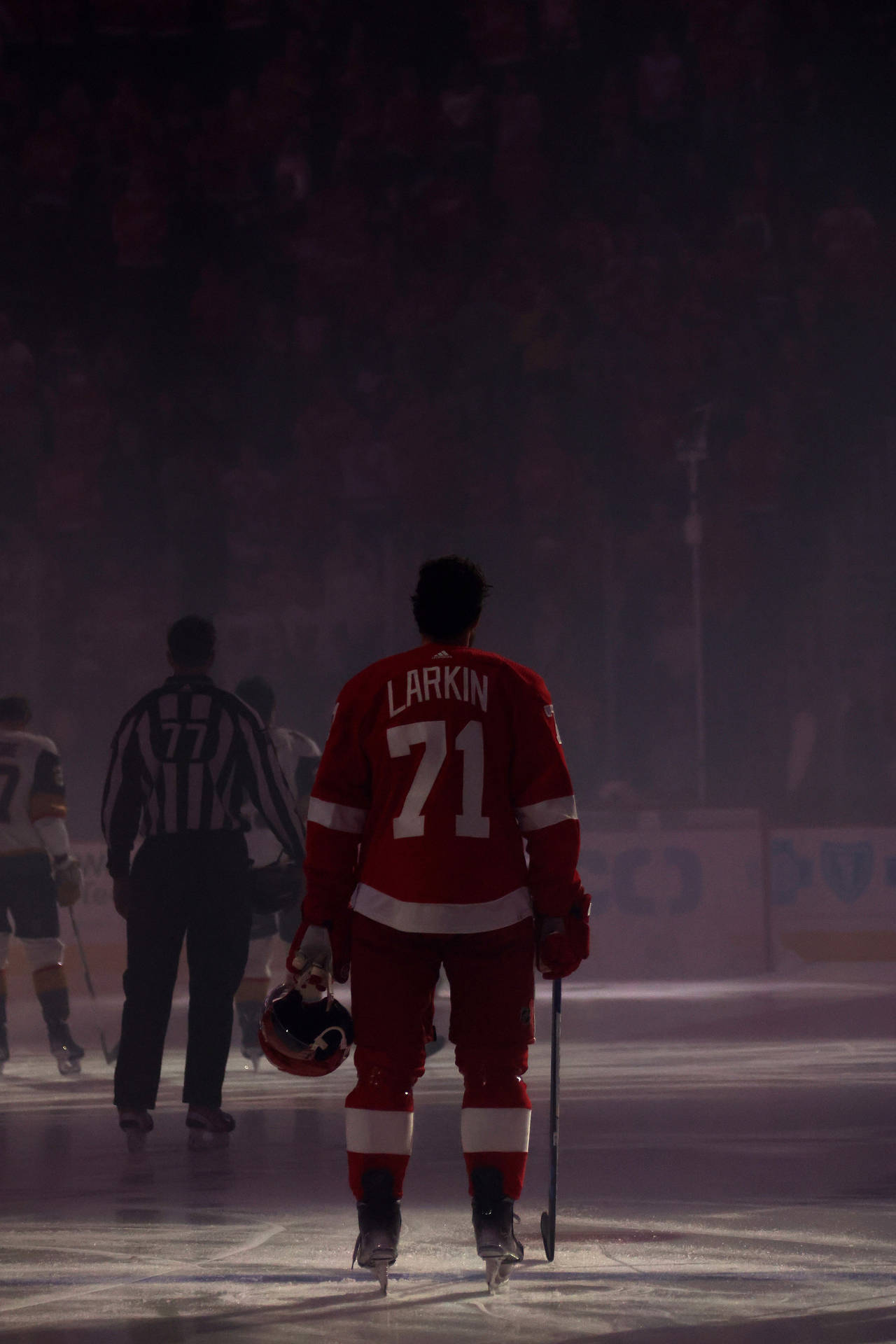 Dylan Larkin Of Detroit Red Wings Background