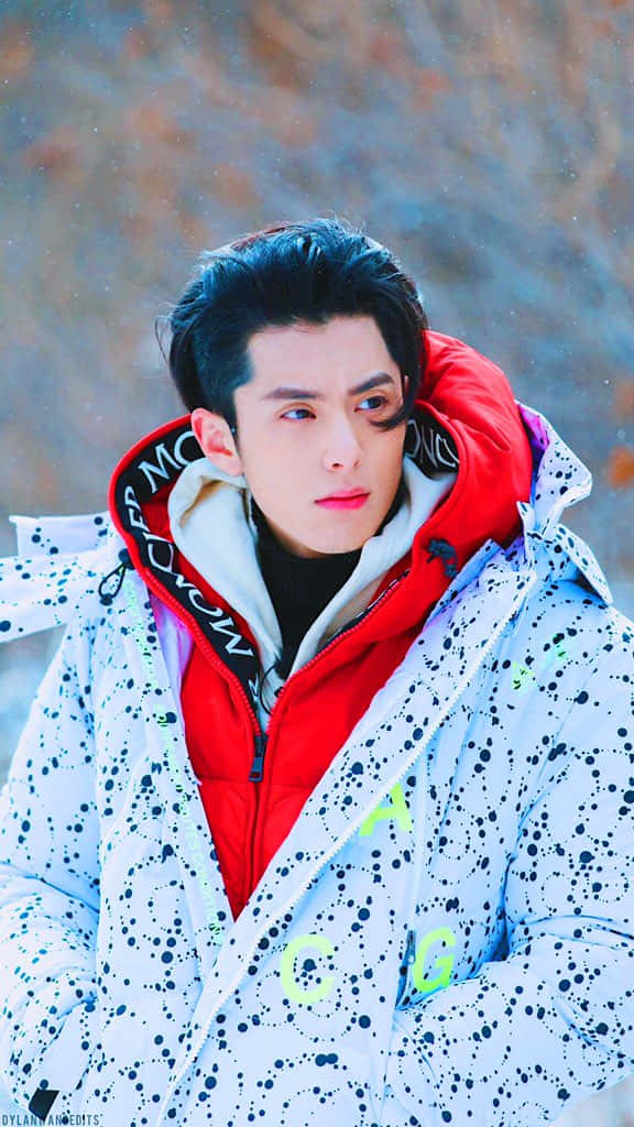 Dylan Wang In Triple Jacket Background