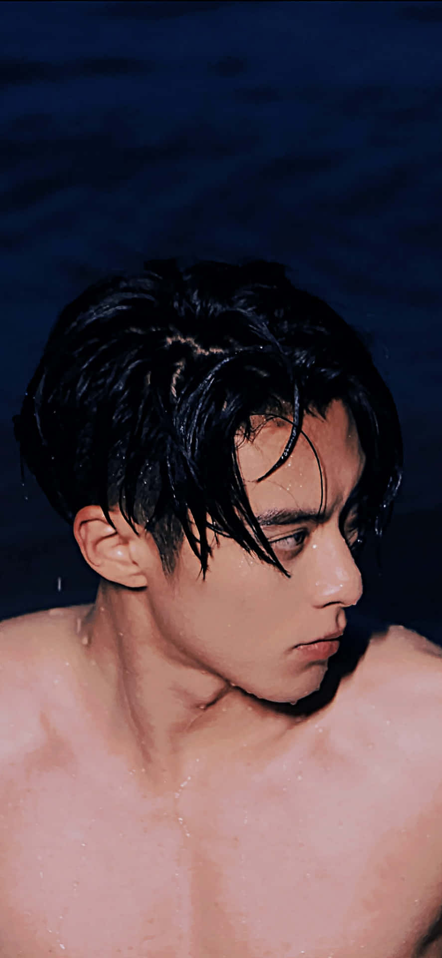 Dylan Wang Topless Background