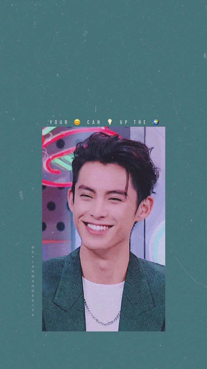 Dylan Wang Your Smile Can Light Up The World Background