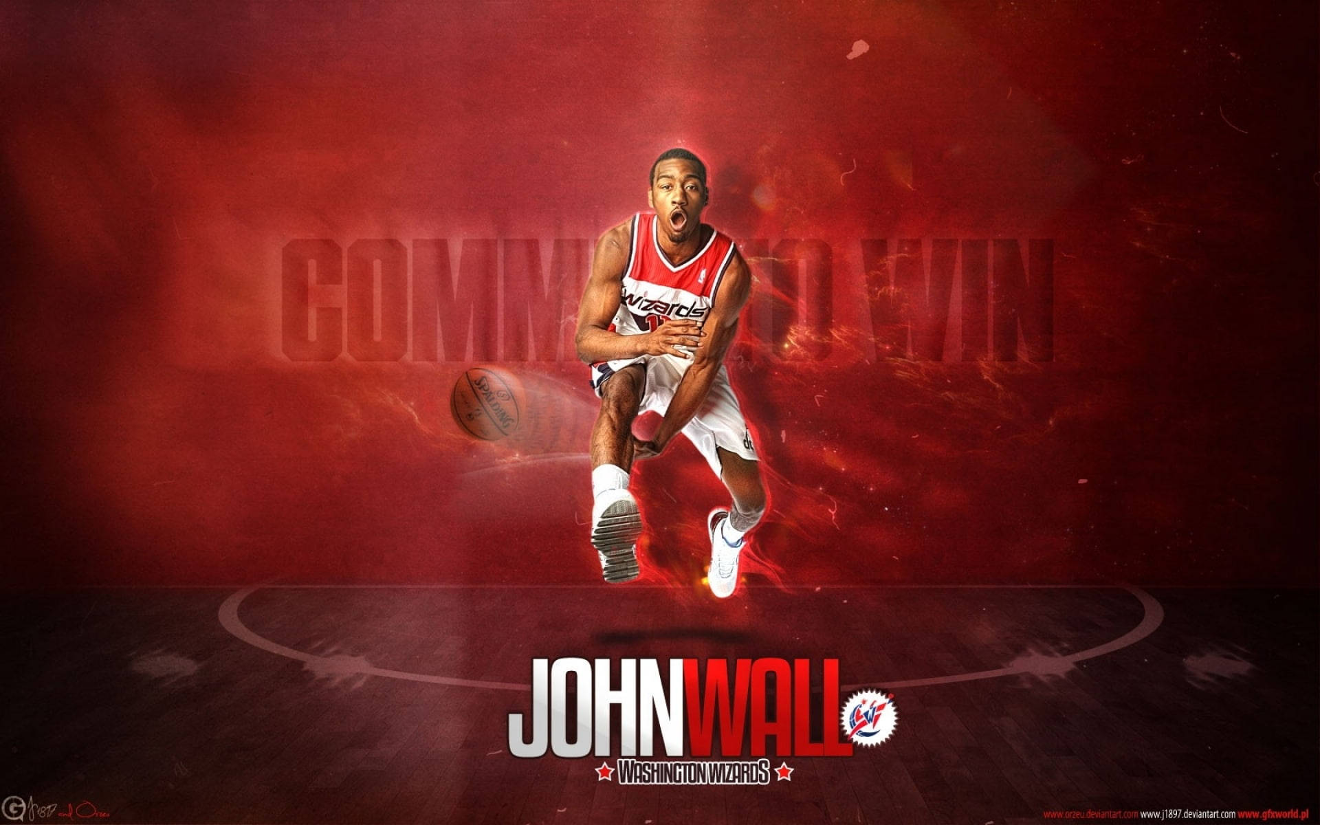 Dynamic Action In The Washington Wizards Game Background
