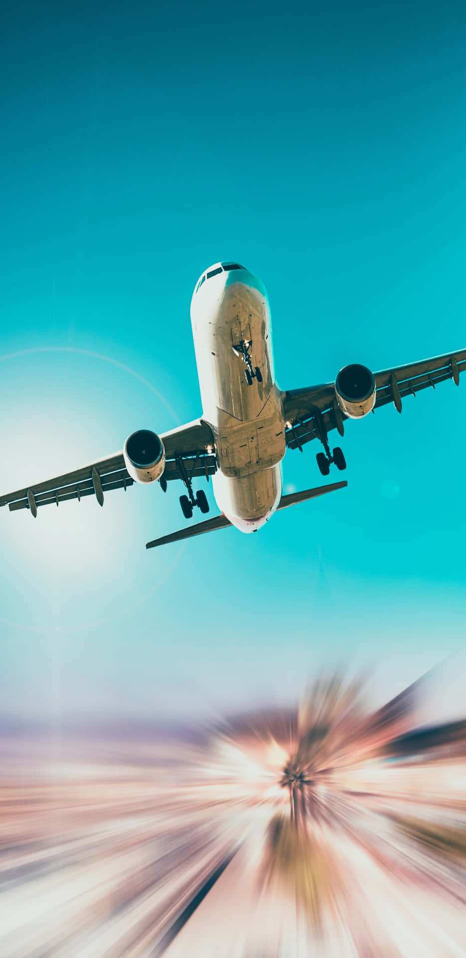 Dynamic Aircraft Takeoff Background