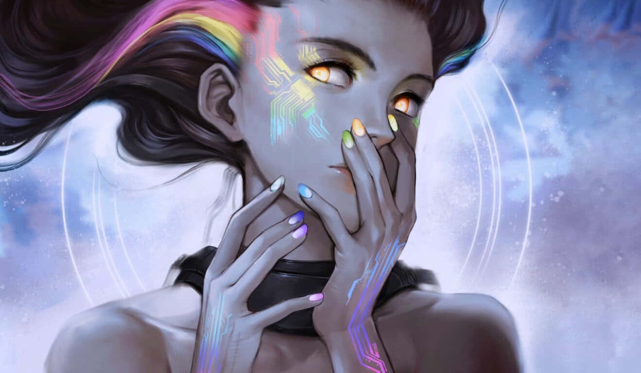 Dynamic Anime Cyborg Girl