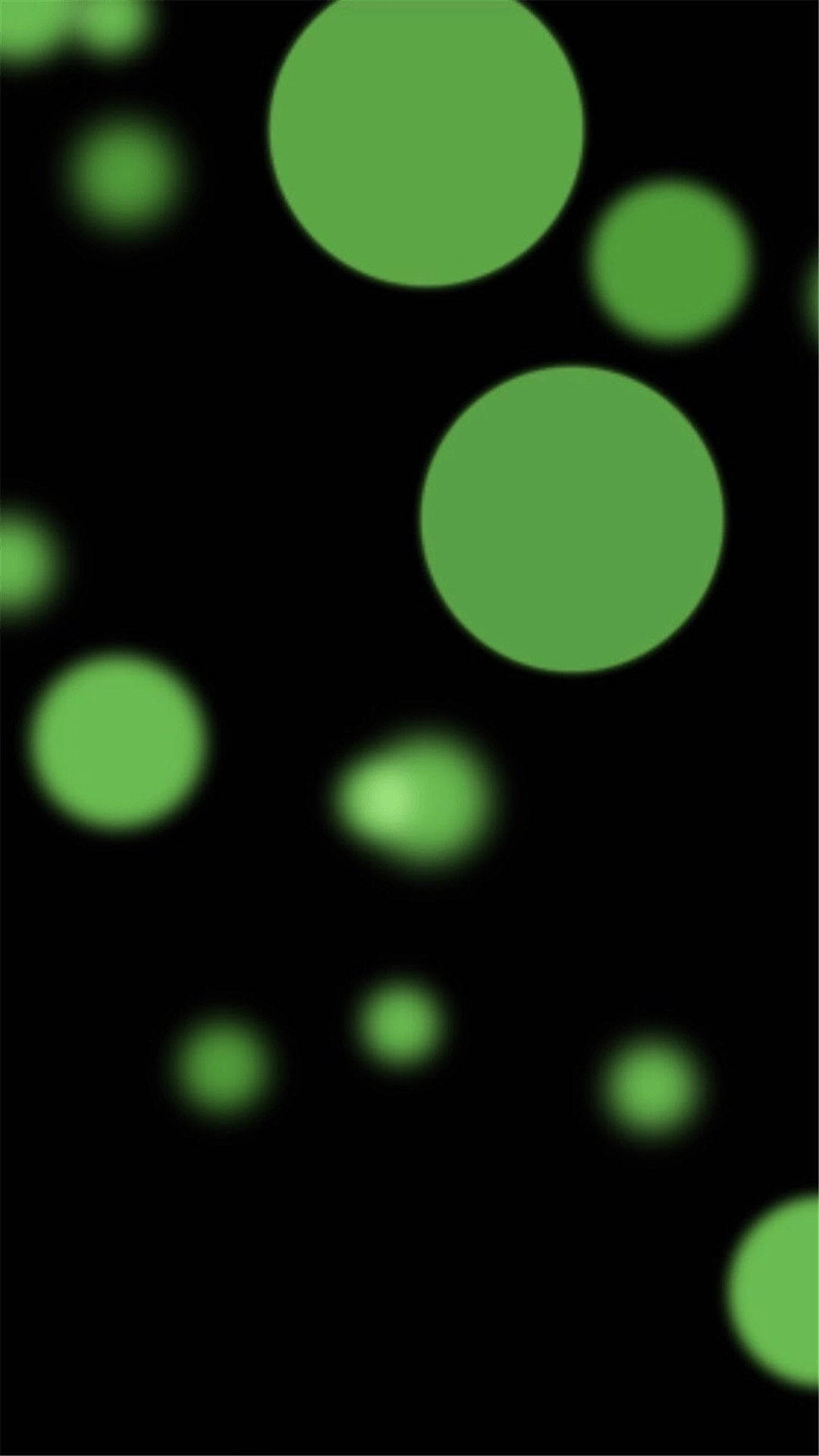 Dynamic Black Green Bubbles Background