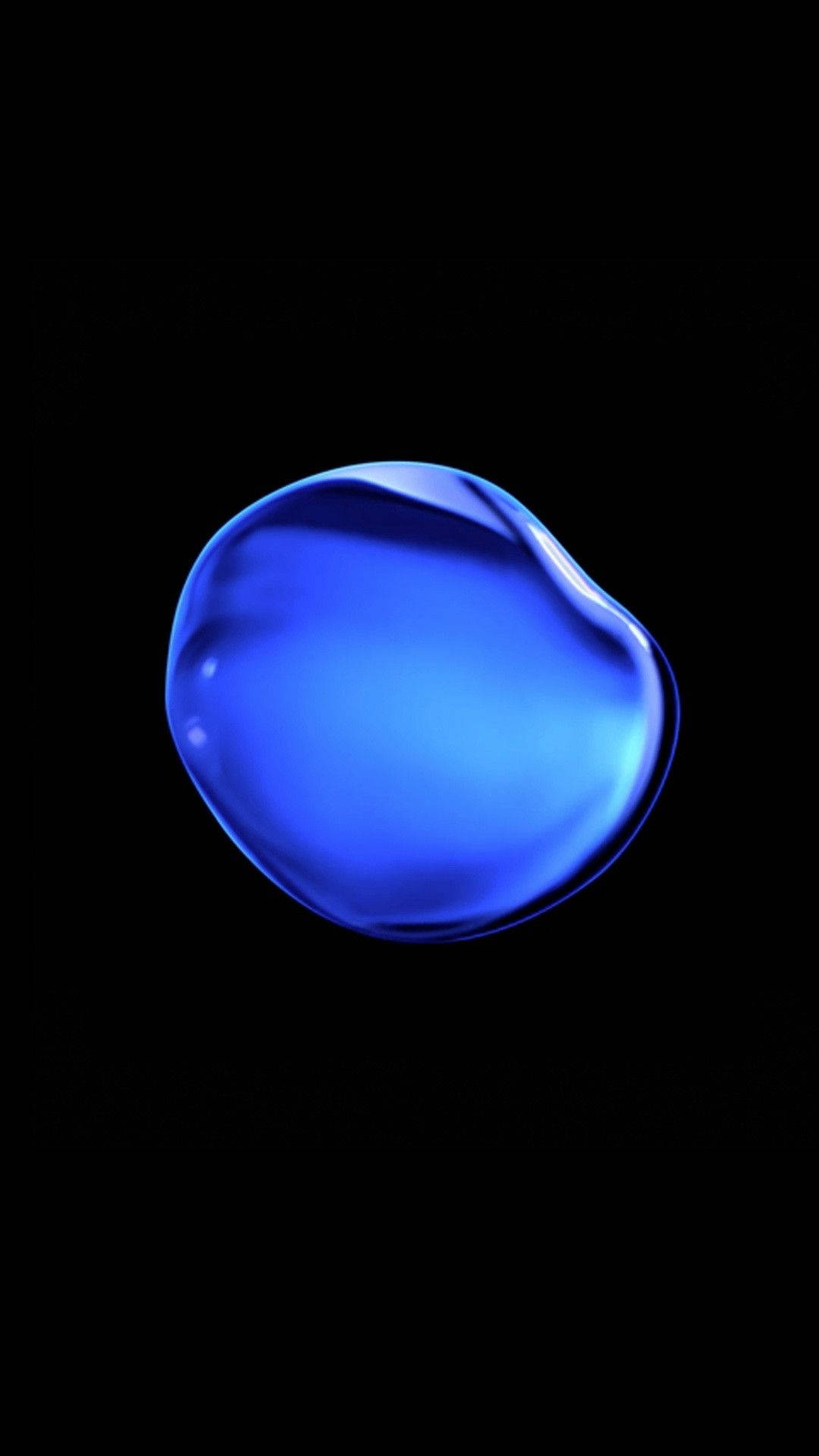 Dynamic Blue Paint Drop Background